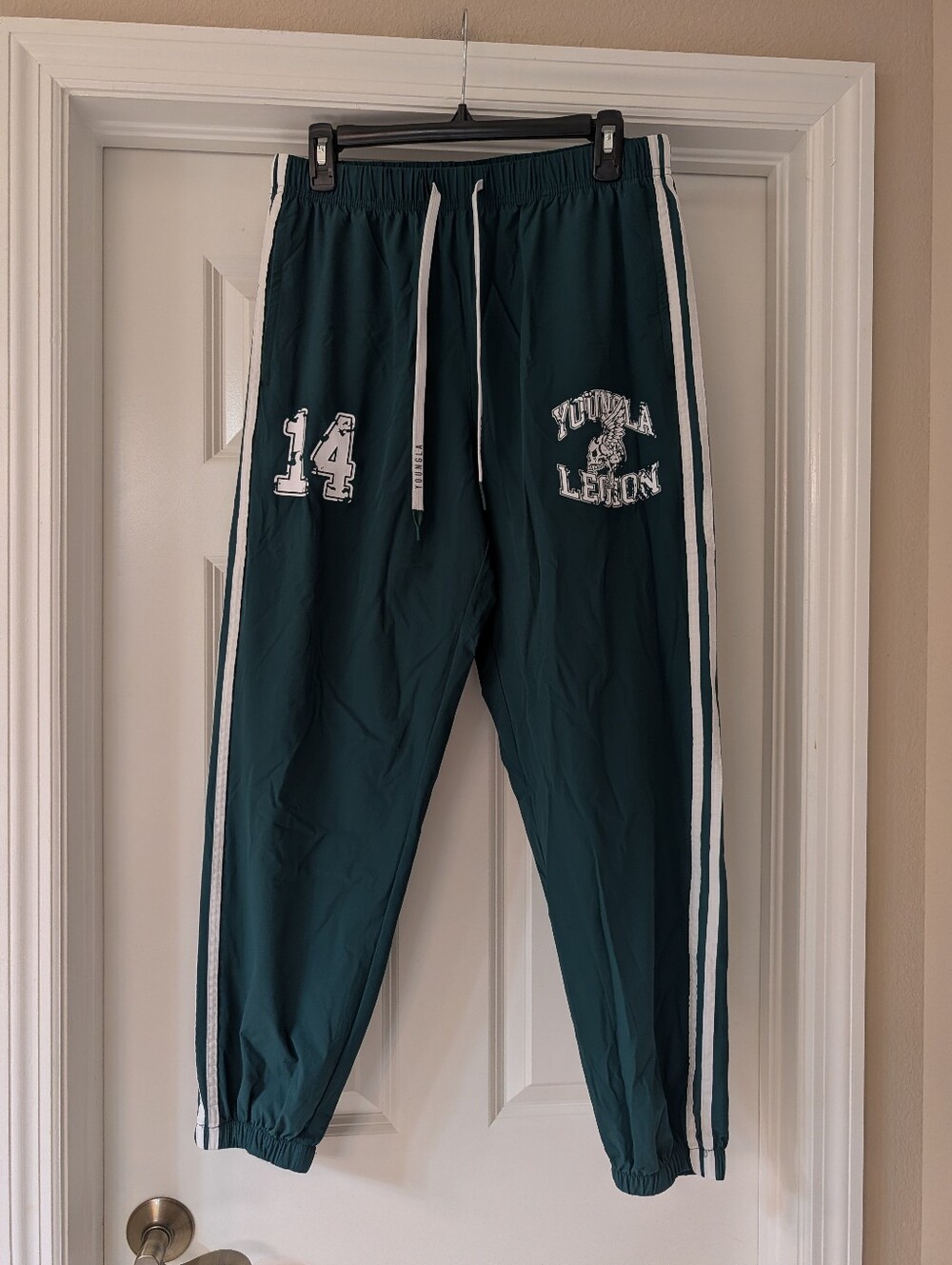 YoungLA Green Track Pants Size Large